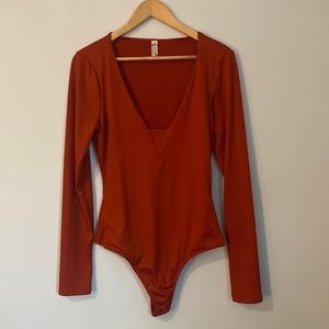 Free People Long Sleeve Bodysuit